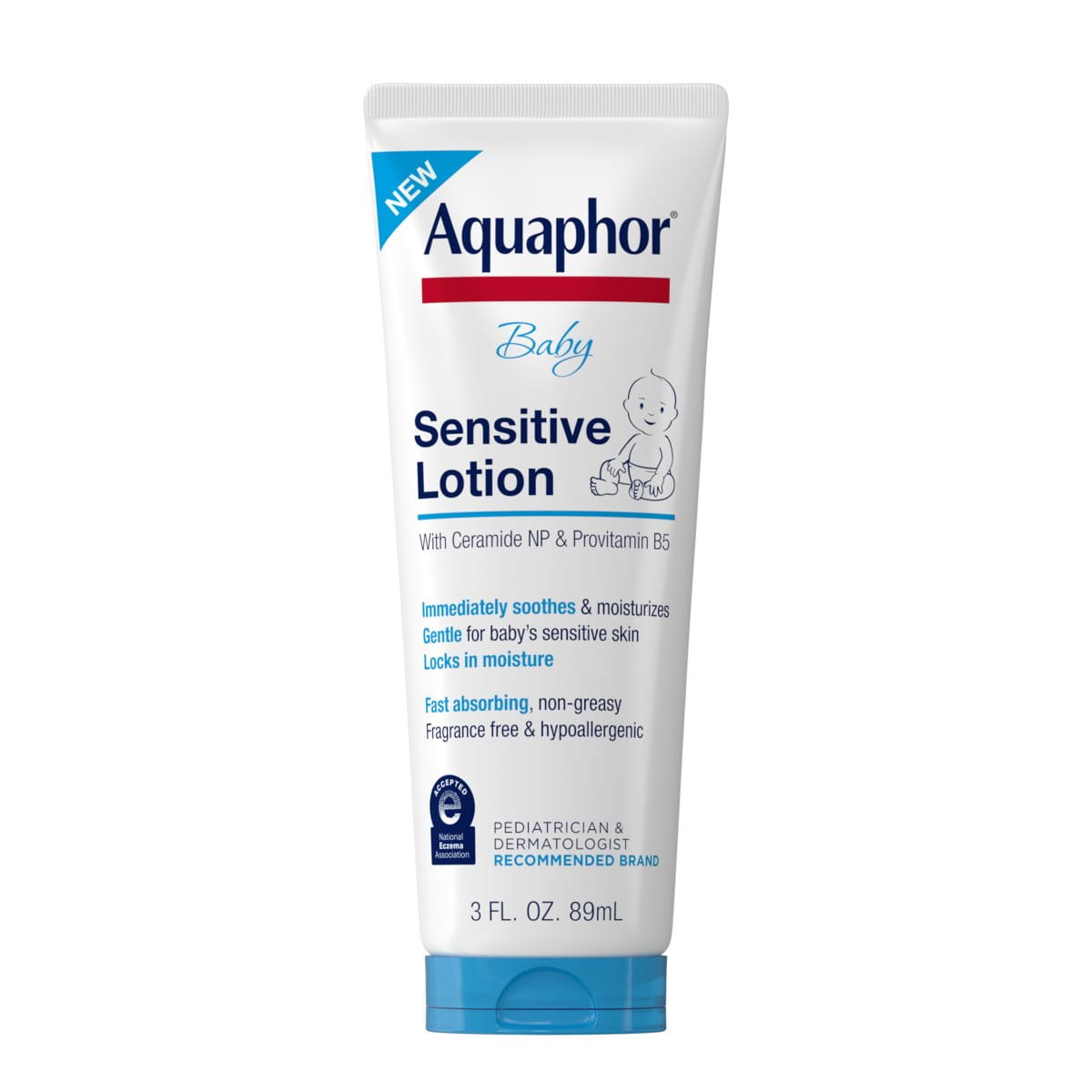 Aquaphor Baby Sensitive Lotion, Baby Lotion, 3 Fl Oz