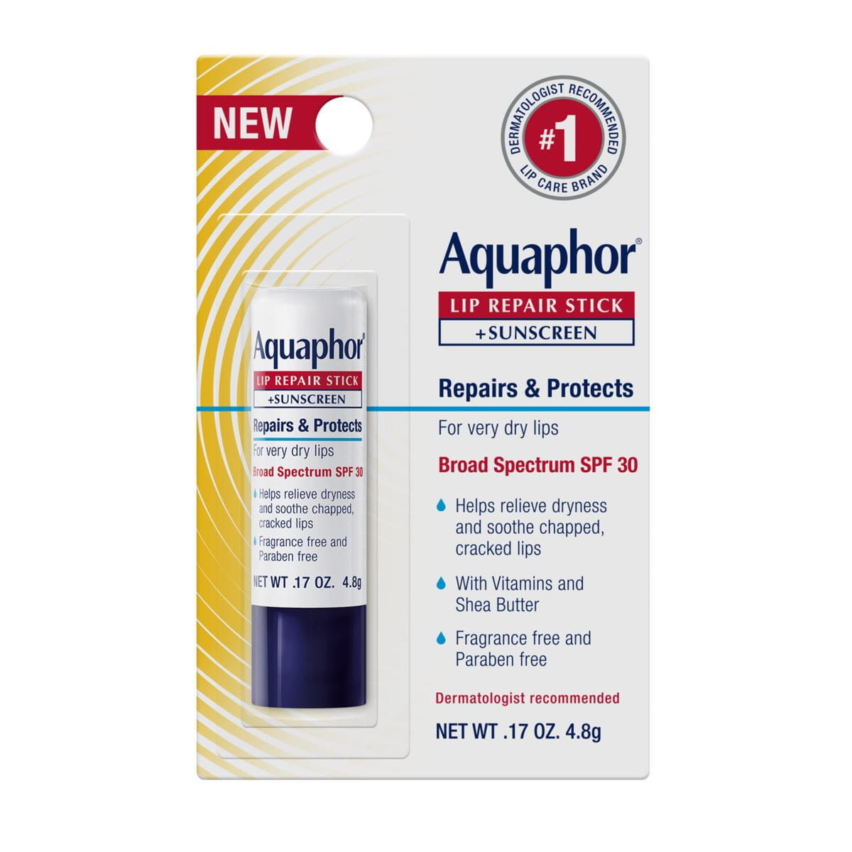 Aquaphor Lip Repair Stick + Sunscreen